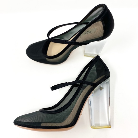Prada Shoes - Prada | Mesh Black Clear Pumps